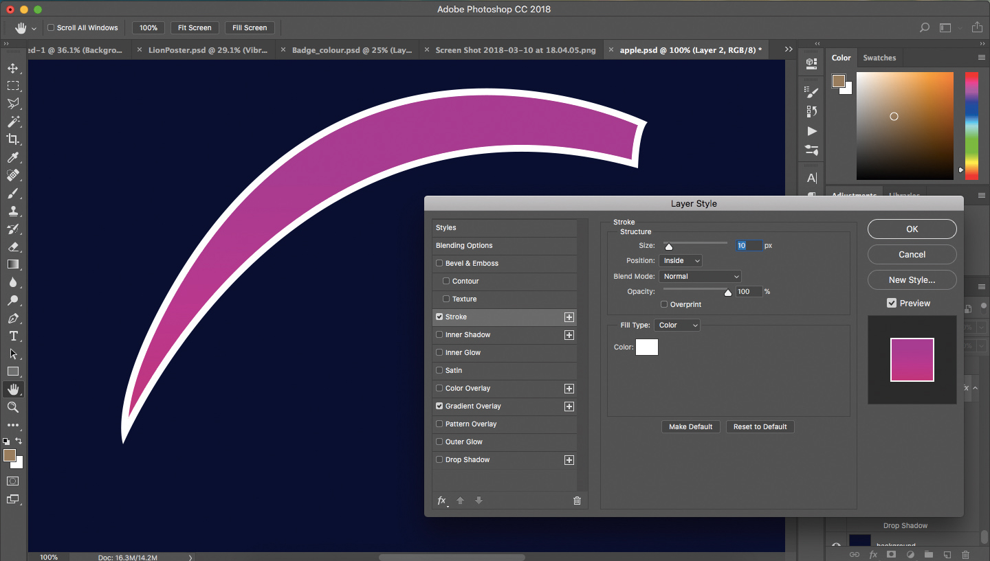 Emphasise an object's appearance with a Stroke-05